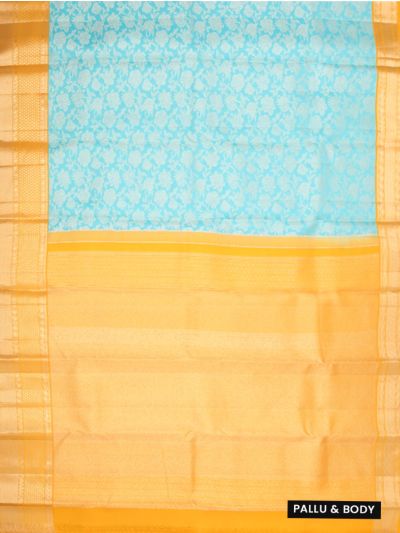 Vivaha Pure Silk Kanchipuram Wedding Jacquard Floral Motif with Zari Border Saree