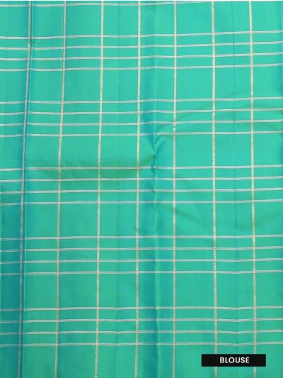 Gracecharm Pure Soft Silk Checked Butta Design Borderless Saree