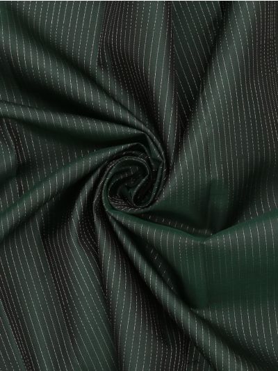 Gracecharm Pure Soft Silk Pinstripe Paisley Pallu Contrast Border Saree