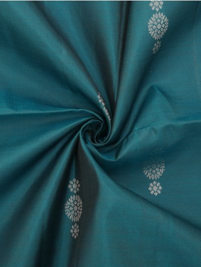 Gracecharm Pure Soft Silk Floral Butta Paisley Bird Pallu Saree