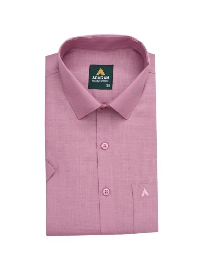 Couple Combo Pink Shirt and Dhoti Set with Floral Butta Saree
