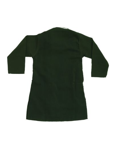 EliteCharm Boys Premium Bottle Green Paisley Embroidered Readymade Sherwani Set