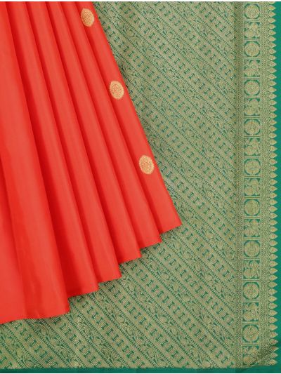 Vivaha Arani Pure Silk Butta with Diagonal Brocade Pallu Saree
