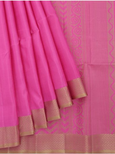 Gracecharm Pure Soft Silk Floral Butta with Chevron Pallu Saree