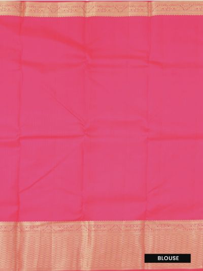 Gracecharm Pure Silk Floral Medallion Jaal with Diamond Lattice Pallu Saree