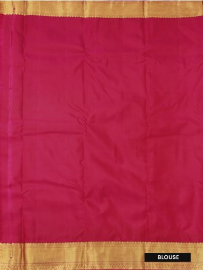 Gracecharm Silk Floral Butta with Zari Border Saree
