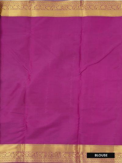 Gracecharm Silk Floral Vine Lattice Jaal with Floral Medallion Pallu Saree