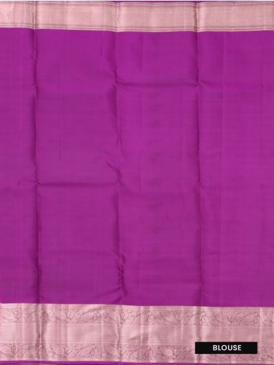 Vivaha Kanchipuram Pure Silk Floral Vine Jaal with Geometric Brocade Pallu Saree