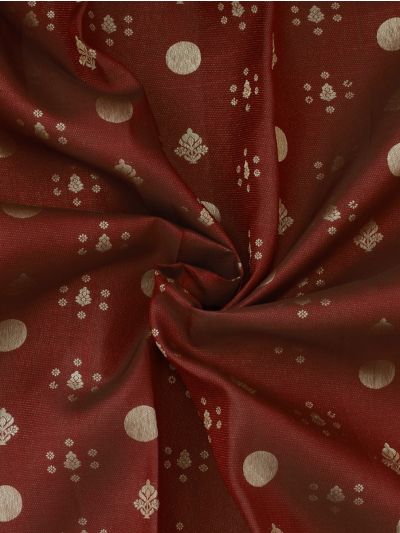 Vivaha Kanchipuram Pure Silk Floral Butta with Diamond Brocade Pallu Saree