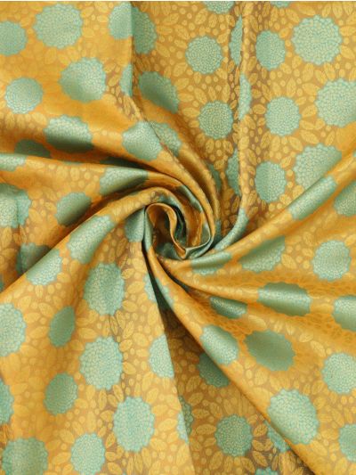 Vivaha Kanchipuram Pure Silk Floral Medallion Jaal with Diamond Lattice Pallu Saree