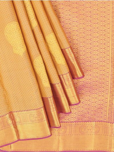Vivaha Arani Pure Silk Medallion Butta with Zari Border Saree