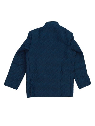 Gracecharm Boys Floral Brooch Blazer 3 Piece Set