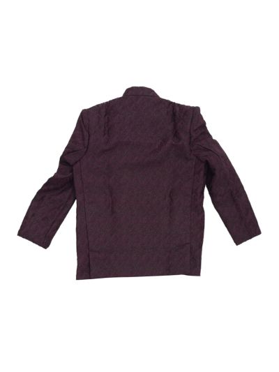 Gracecharm Boys Floral Brooch Blazer 3 Piece Set