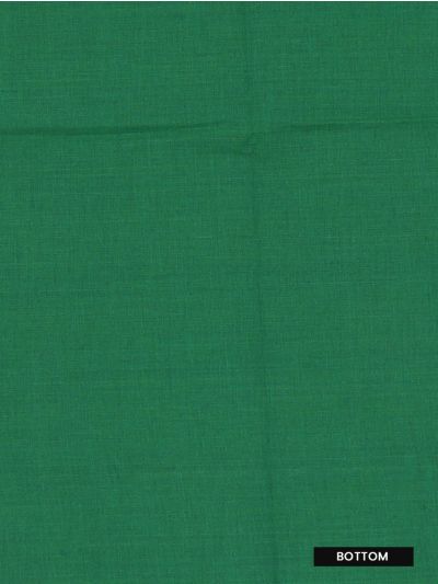 Graceful Essence Kanchi Cotton Plain with Geometric Contrast Border Dress Material