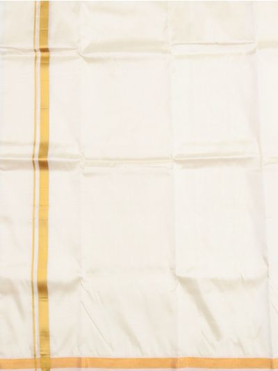Men’s Traditional Off White Pure Mix Silk Dhoti
