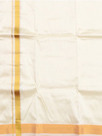 Men’s Traditional Off White color Pure Mix Silk Dhoti