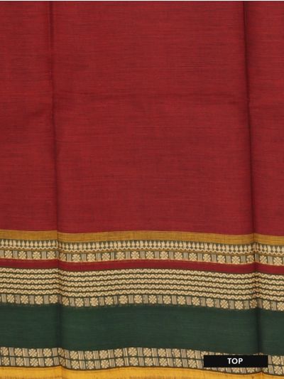 Graceful Essence Kanchi Cotton Plain with Geometric Contrast Border Dress Material