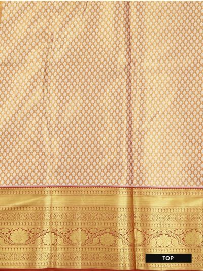 Kanmanie Emerald Glow Pure Silk Floral Jaal Brocade Border Pavadai Material