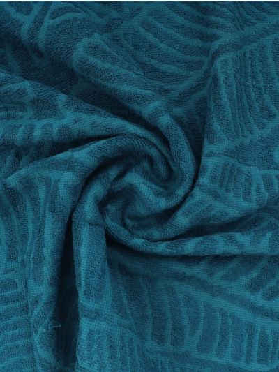 Doctor Towels Peacock Teal AluFern Terry Hand Towel - Pack of 2