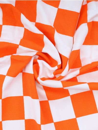 Doctor Towels Citrus Checkered Bamboo Bath Towel