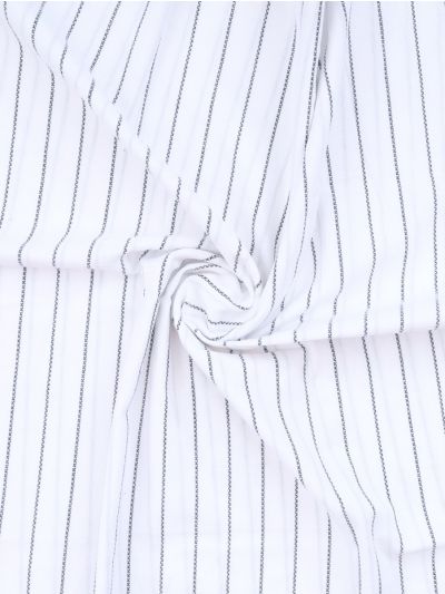 Doctor Towels Denim Blue Cambric Pinstripe Bath Towel