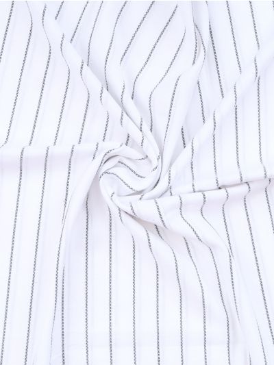 Doctor Towels Charcoal Grey Cambric Pinstripe Bath Towel