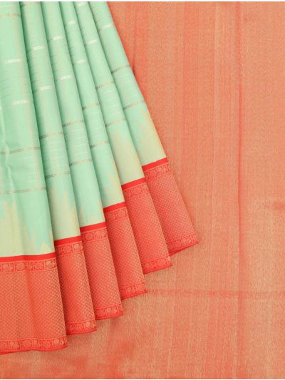 Vivaha Goddess Kanchipuram Pure Silk Zari Check with Contrast Zari Border Saree