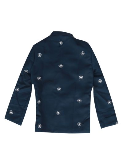 Gracecharm Boys Floral Embroidered Blazer Jacket 3 Piece Set