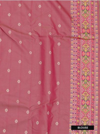 Gracecharm Katan Silk Butta with Paisley Floral Jaal Pallu Saree