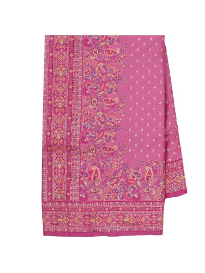 Gracecharm Katan Silk Butta with Paisley Floral Jaal Pallu Saree