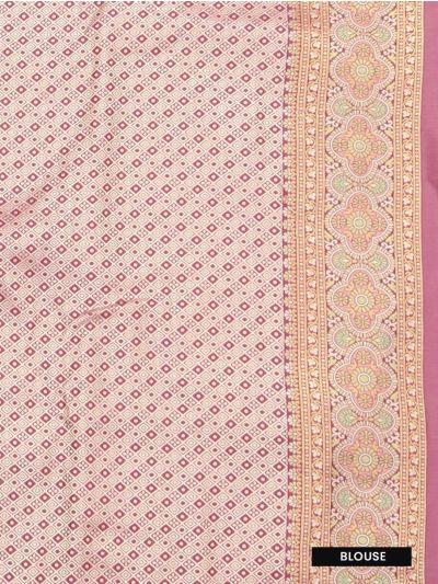 Gracecharm Mashru Kanjivaram Silk Diamond Jaal Floral Medallion Pallu Saree