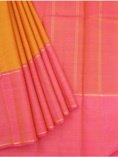 Arani Pure Silk Striped with Contrast Pallu Saree
