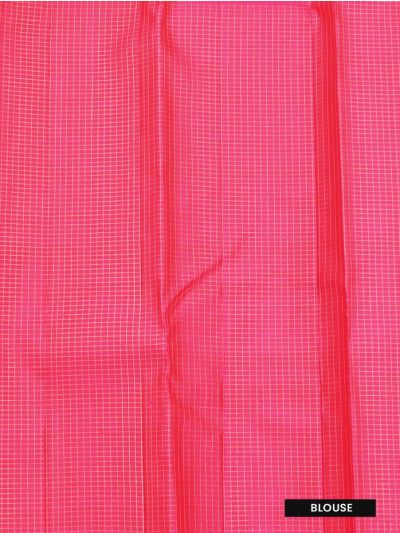 Vivaha Arani Pure Silk Checks Butta with Diamond Floral Pallu Saree
