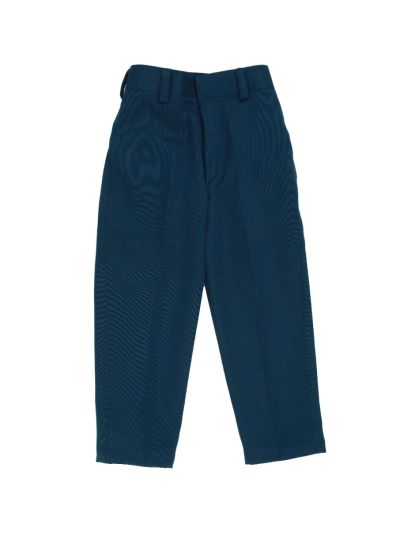 Royal Elegance Boys Deep Teal Blue Peacock Crest Embroidered Bandhgala Suit Set