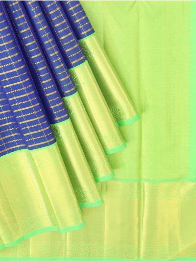 Vivaha Arani Pure Silk Zari Line Check with Contrast Brocade Pallu Saree