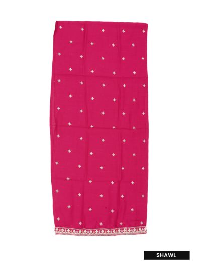 Graceful Essence Girls Butta Embroidered Kurta Pant Dupatta Suit Set