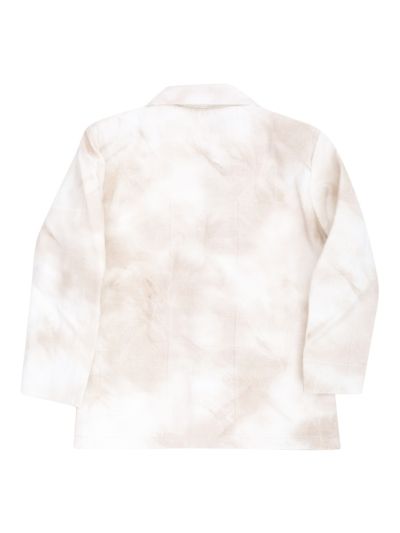 Gracecharm Boys Marble Print Blazer Graphic Print T-Shirt Trousers Set