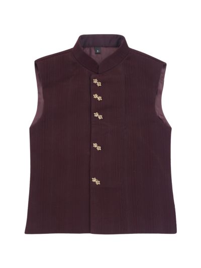 Royal Elegance Boys Bird Motif Jodhpuri Suit Set