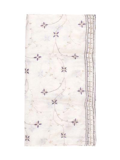 Graceful Essence Girls Floral Butta Embroidered Flared Kurta Set