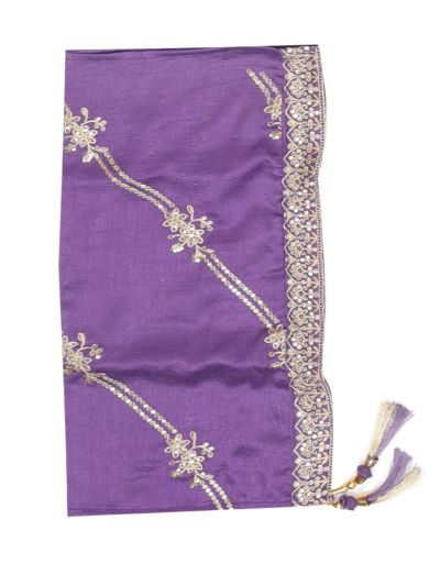Graceful Essence Girls Embroidered Floral Butta Kurta Pant Dupatta Set
