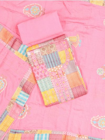 Graceful Essence Timeless Classic Multi Color Cotton Dress Material