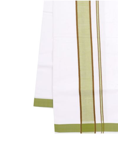KKV Men’s Sage Green Half Sleeve Cotton Readymade Shirt and Dhoti Set