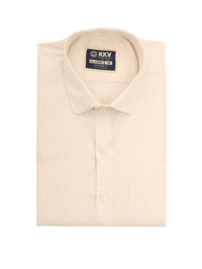 KKV Men’s Light Sandal Full Sleeve Semi Tissue Shirt and Dhoti Set