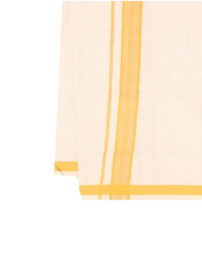 KKV Men’s Gold Full Sleeve Semi Tissue Shirt and Dhoti Set