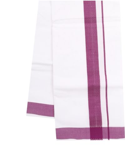 KKV Men’s Deep Magenta Solid Half Sleeve Shirt with Dhoti Set