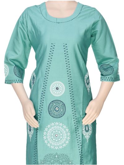 Graceful Muse Readymade Mandala Printed with Floral Dupatta Salwar Kameez