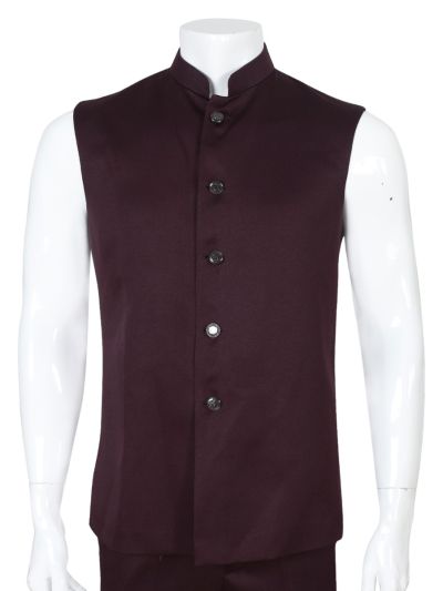 Brodman Men’s Premium Bandhgala Coat Suit – Elegant Traditional Formal Wear