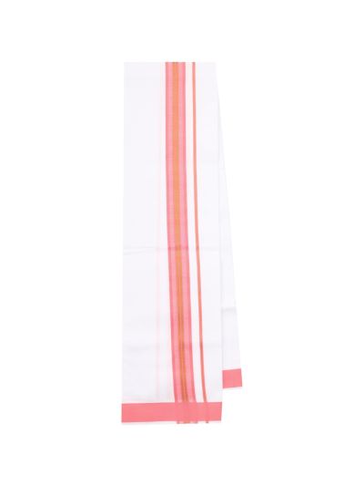 Couple Combo Coral Pink Shirt and Dhoti Set with Saree