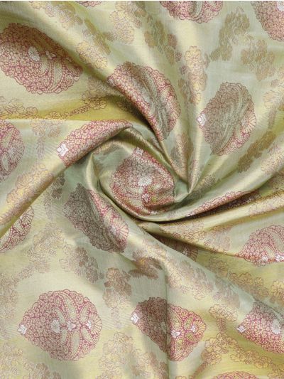 Vivaha Arani Pure Silk Paisley Medallion with Diagonal Zari Pallu Saree