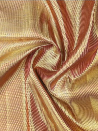 Vivaha Kanchipuram Tissue Silk Diagonal Zari Weave with Floral Lattice Pallu Saree